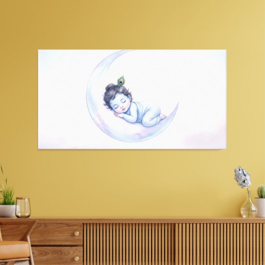 Bal Krishna Canvas Afdruk (Insitu (Woonkamer))