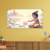Bal Krishna Canvas Afdruk (Insitu (Woonkamer))