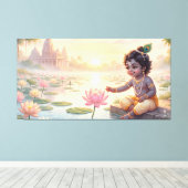 Bal Krishna Canvas Afdruk (Insitu (Houten vloer))