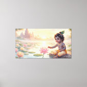 Bal Krishna Canvas Afdruk (Voorkant)