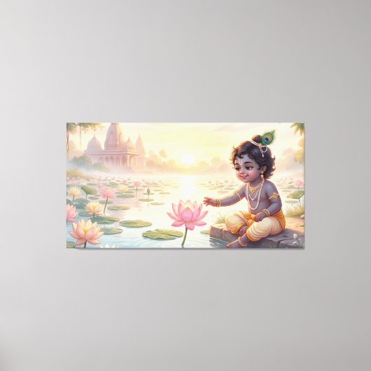 Bal Krishna Canvas Afdruk (Voorkant)