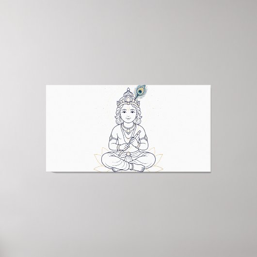 Bal Krishna Canvas Afdruk (Voorkant)