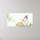 Bal Krishna Canvas Afdruk (Voorkant)