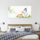 Bal Krishna Canvas Afdruk (Insitu (Slaapkamer))