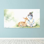 Bal Krishna Canvas Afdruk (Insitu (Houten vloer))