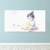 Bal Krishna Canvas Afdruk (Insitu (Houten vloer))