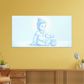 Bal Krishna Canvas Afdruk (Insitu (Woonkamer))