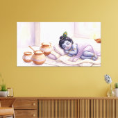 Bal Krishna Canvas Afdruk (Insitu (Woonkamer))