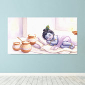 Bal Krishna Canvas Afdruk (Insitu (Houten vloer))