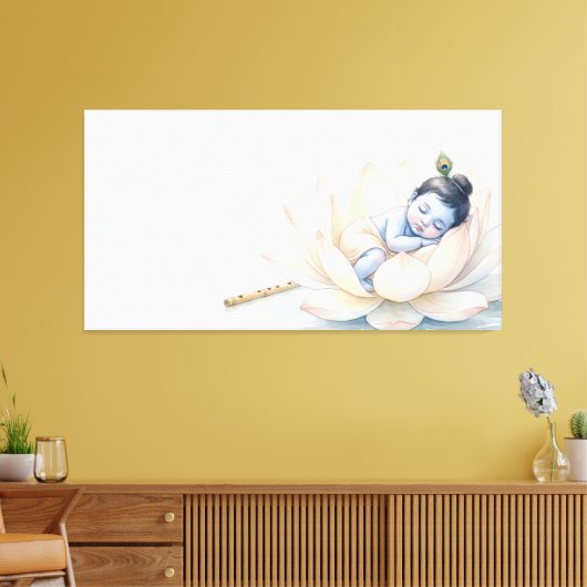 Bal Krishna Canvas Afdruk (Insitu (Woonkamer))