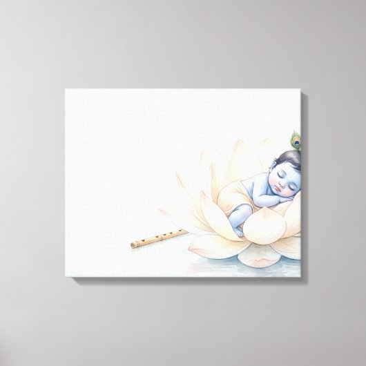 Bal Krishna Canvas Afdruk (Voorkant)