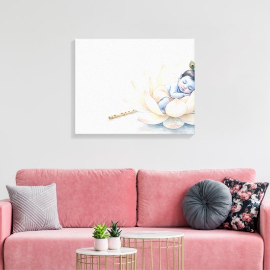 Bal Krishna Canvas Afdruk (Insitu (Woonkamer))