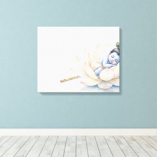 Bal Krishna Canvas Afdruk (Insitu (Houten vloer))