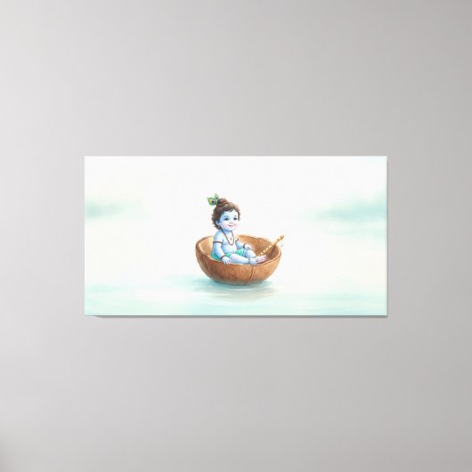 Bal Krishna Canvas Afdruk (Voorkant)