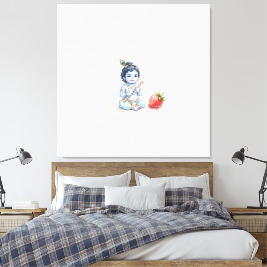 Bal Krishna Canvas Afdruk (Insitu (Slaapkamer))