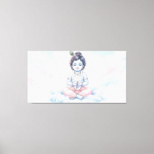 Bal Krishna Canvas Afdruk (Voorkant)