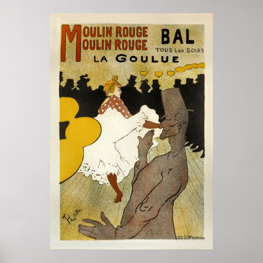Bal La Goulue  Adverteren Poster (Voorkant)