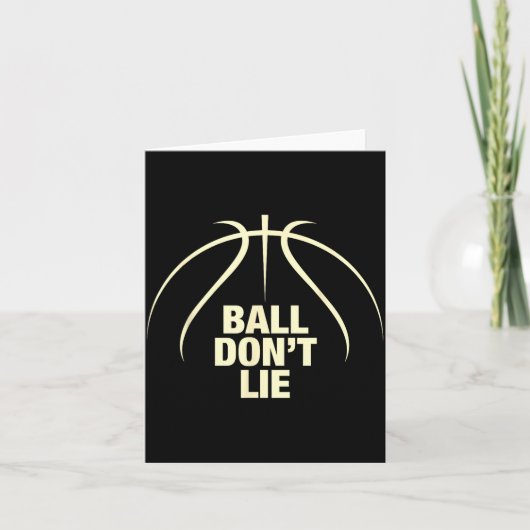 Bal liegt niet Basketbal Kaart (Voorkant)
