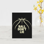 Bal liegt niet Basketbal Kaart (Gele Bloem)