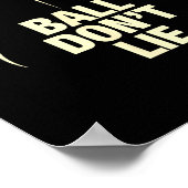 Bal liegt niet Basketbal Poster (Hoek)