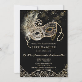 Bal Masquerade élégant Kaart