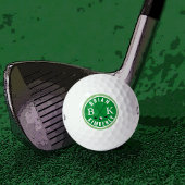 bal met golfer-naam & -initialen, monogrammen