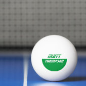 bal met groene naam pingpongbal (Net)