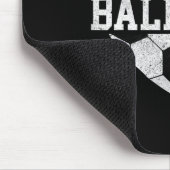 Bal Moeder Shirt Hart Grappig Honkbal Voetbal Moed Muismat (Hoek)