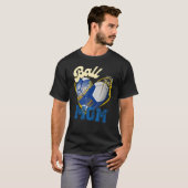 Bal Moeder Vrouwen Cheer Handbal Mam Moederdag HA T-shirt (Voorkant volledig)
