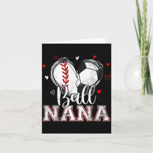 Bal nana honkbal voetbal hart nana van beide kaart