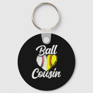 Bal neef honkbal softbal teamsporten T-shirt Sleutelhanger
