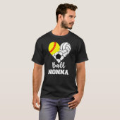 Bal Nonna Hart Softbal Volleybal Voetbal Nonna T-shirt (Voorkant volledig)