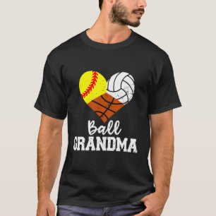 Bal Oma Softbal Volleybal Basketbal T-shirt