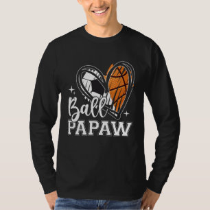 Bal Papaja Voetbal Basketbal Hart T-shirt