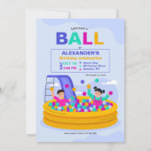 Bal Pit Feestje Kaart (Voorkant)