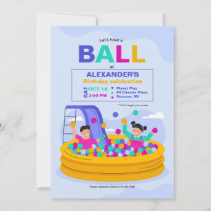 Bal Pit Feestje Kaart