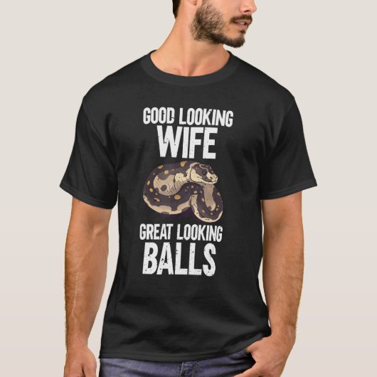 Bal Python Slang Reptiel Noodle Reptiel Snek T-shirt (Voorkant)