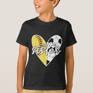Bal Sister Softbal Voetbal Mama Speler  T-shirt