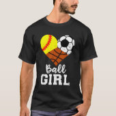 Bal Softbal Voetbal Basketbal T-shirt (Voorkant)