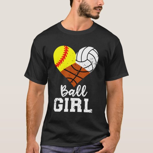 Bal Softbal Volleybal Basketbal T-shirt (Voorkant)