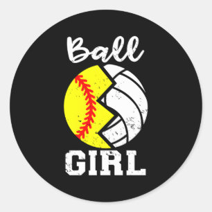 Bal Softbal Volleybal Ronde Sticker