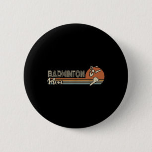 Bal Sport Shuttle Sport Retro Badminton Moeder Vro Ronde Button 5,7 Cm