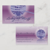 bal van breihaakwerk van de reflectie van de garen visitekaartje (Voorkant / Achterkant)