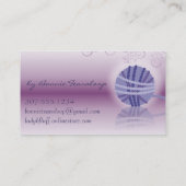 bal van breihaakwerk van de reflectie van de garen visitekaartje (Achterkant)