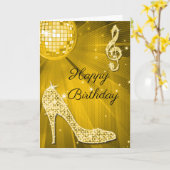 Bal van de Disco van de Hielen van de fonkeling de Kaart (Gele Bloem)