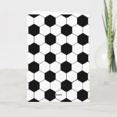 Bal voetbal patroon sjabloon wenskaart (Achterkant)