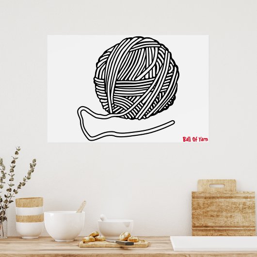 Bal Wol Poster (Keuken)