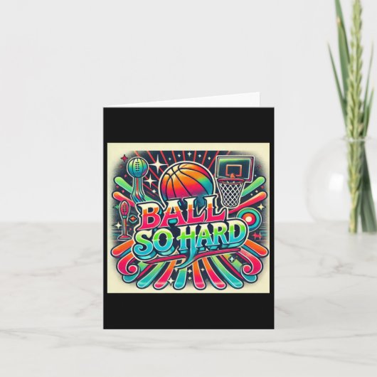 Bal zo hard  kaart (Voorkant)