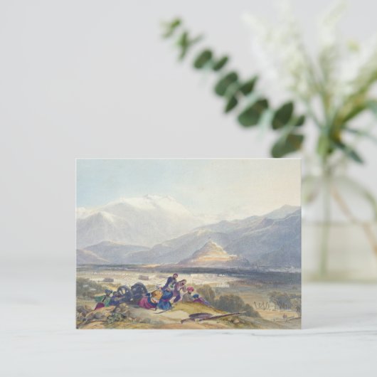 Bala Hissar en de stad Kabul met de Britse blik Briefkaart (Staand voorkant)