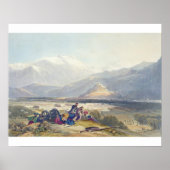 Bala Hissar en de stad Kabul met de Britse blik Poster (Voorkant)